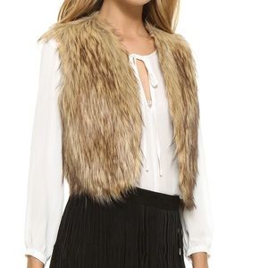 NWOT stunning faux fur vest